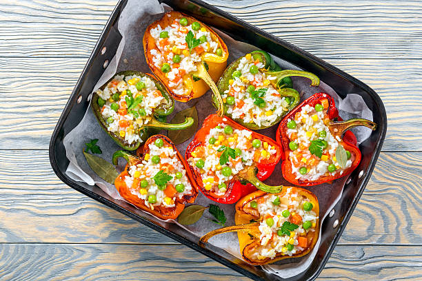 Stuffed Peppers with Rice