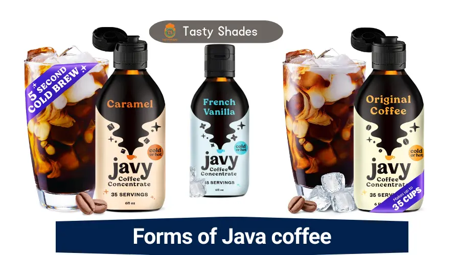 Javy Coffee forms