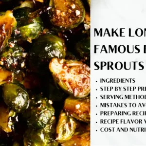 Longhorn Brussel Sprout Recipe