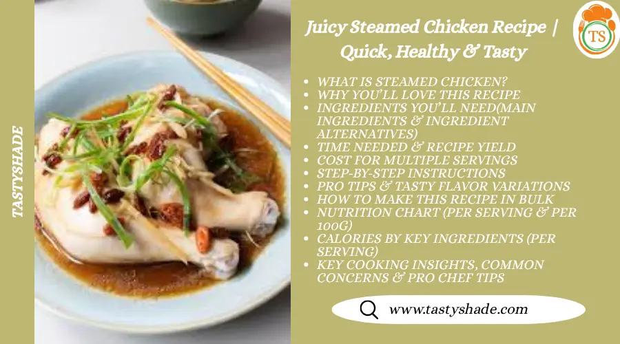 steamed chicken recipe