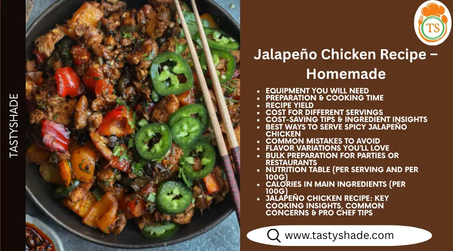 Jalapeño Chicken Recipe