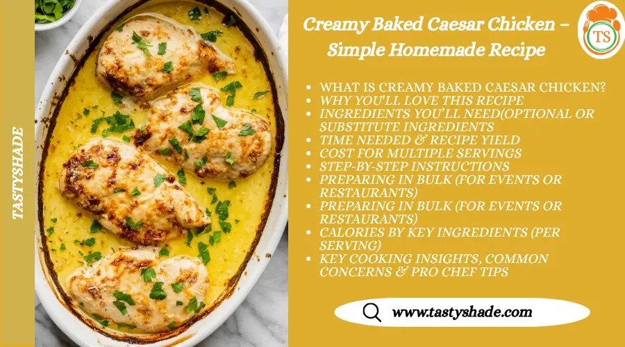 Baked Caesar Chicken