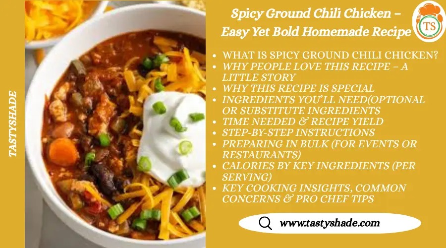 Ground Chili Chicken