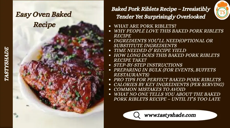 baked pork riblets